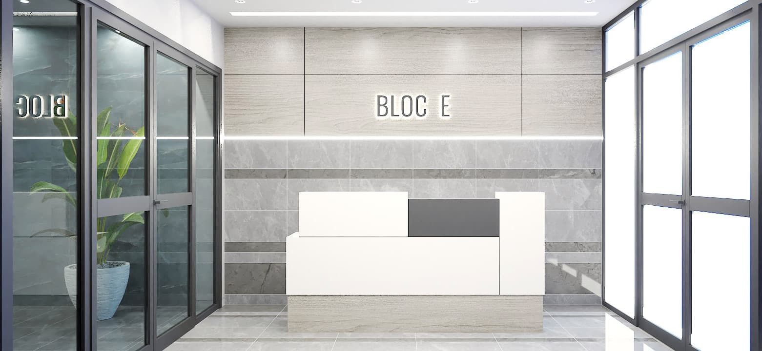 Résidence Omrane 16 — Hall d'entrée du bloc